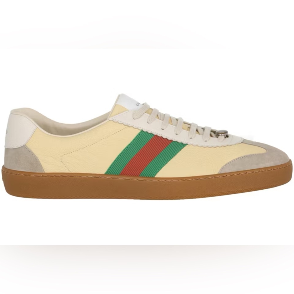 Gucci G74 Web Low Sneakers Oatmeal
